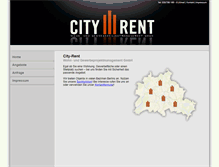 Tablet Screenshot of city-rent.de